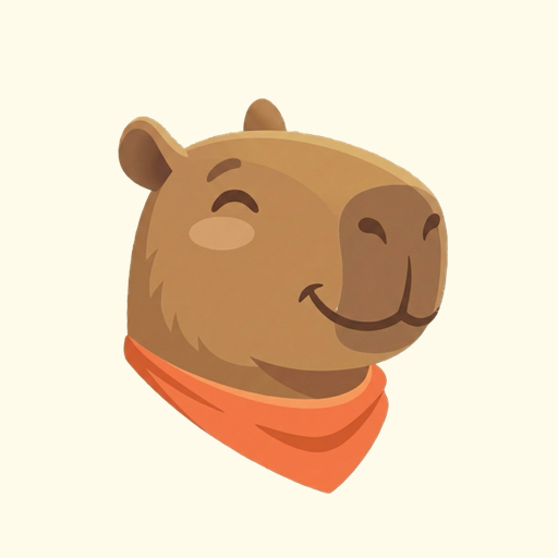 Capyvite capybara mascot icon